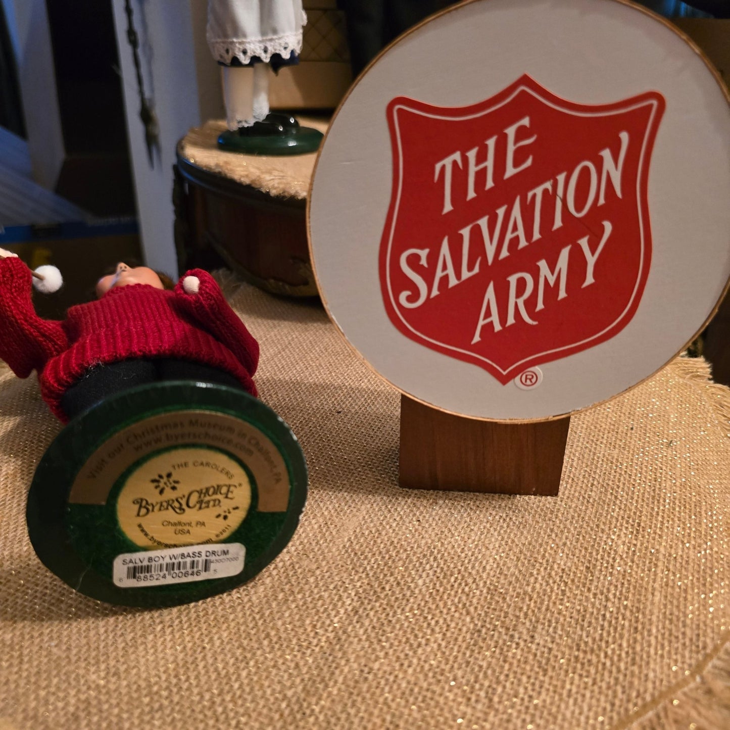 Byers’ Choice Salvation Army Carolers Lot of 5 w/ Instruments & Drums Rare - Bayshore Treasures