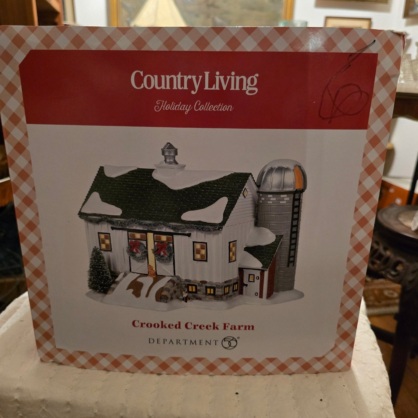 Department 56 Crooked Creek Farm Country Living Holiday Collection Christmas house - Bayshore Treasures