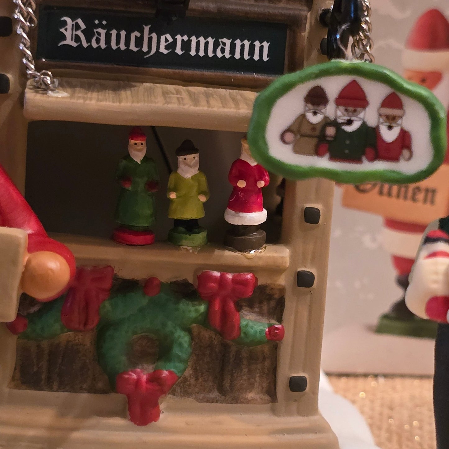 Dept 56 Alpine Village Holiday Smoker Booth 4050901 Set of 2 Christmas Market - Bayshore Treasures