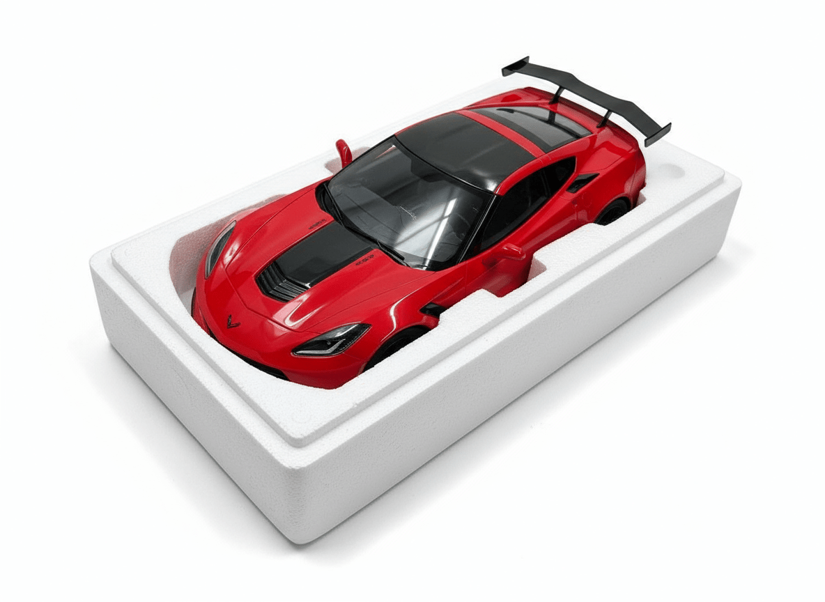 GT Spirit 1:12 Corvette C7 ZR1 Torch Red US018 w/ Box & QC Card – Rare - Bayshore Treasures