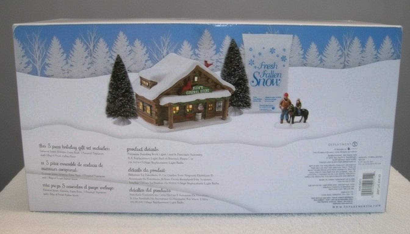 2016 TRADITIONS BY Dept 56 HOLIDAY IN THE WOODS GENERAL STORE GIFT SET - Bayshore Treasures