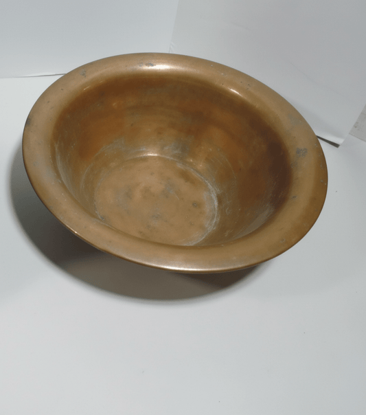 Antique Copper Sink Basin – Hand - Forged Rustic Bowl Farmhouse Primitive - Bayshore Treasures