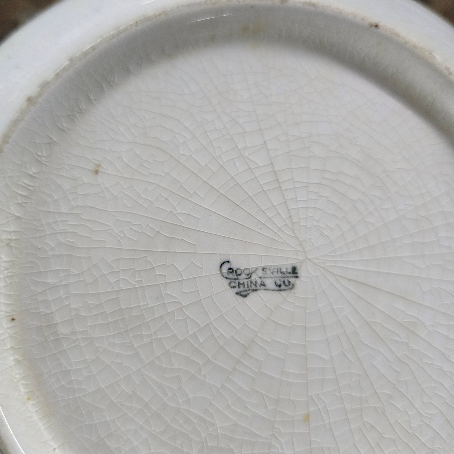 Antique Rockville China M.E. Church Ironstone Bowl Early 1900s Restaurant Ware - Bayshore Treasures