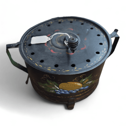 Antique vintage hand - painted electric popcorn popper - Bayshore Treasures