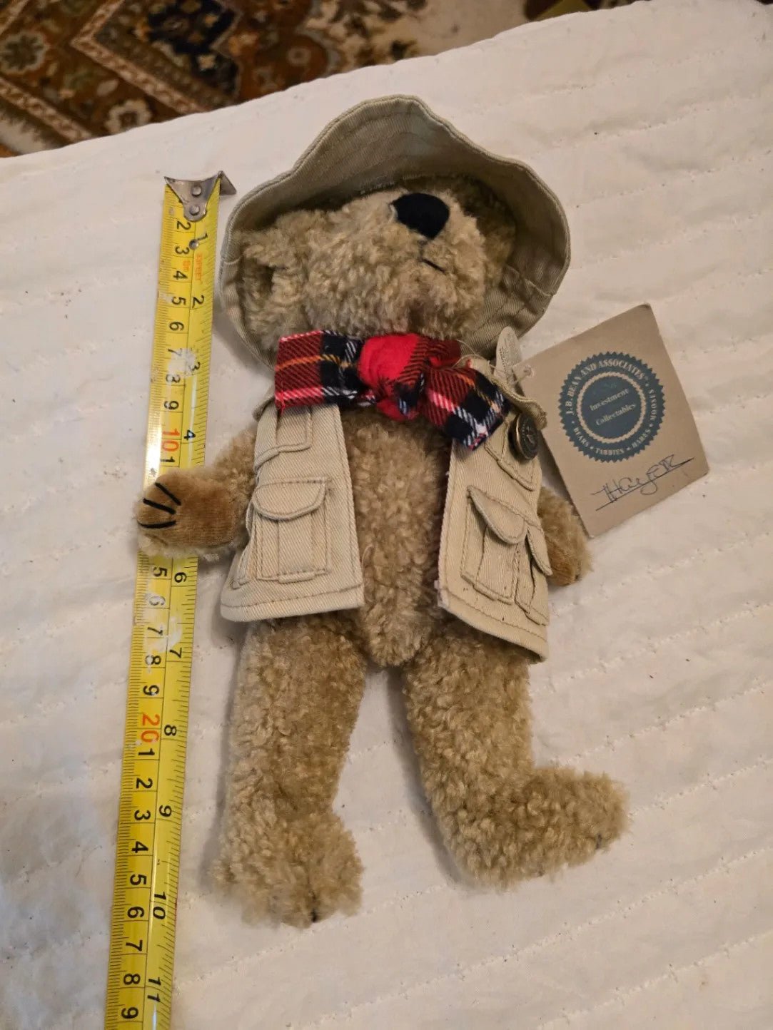 Boyds Bears Thayer Fisherman Collectible Teddy Bear with tag - Bayshore Treasures