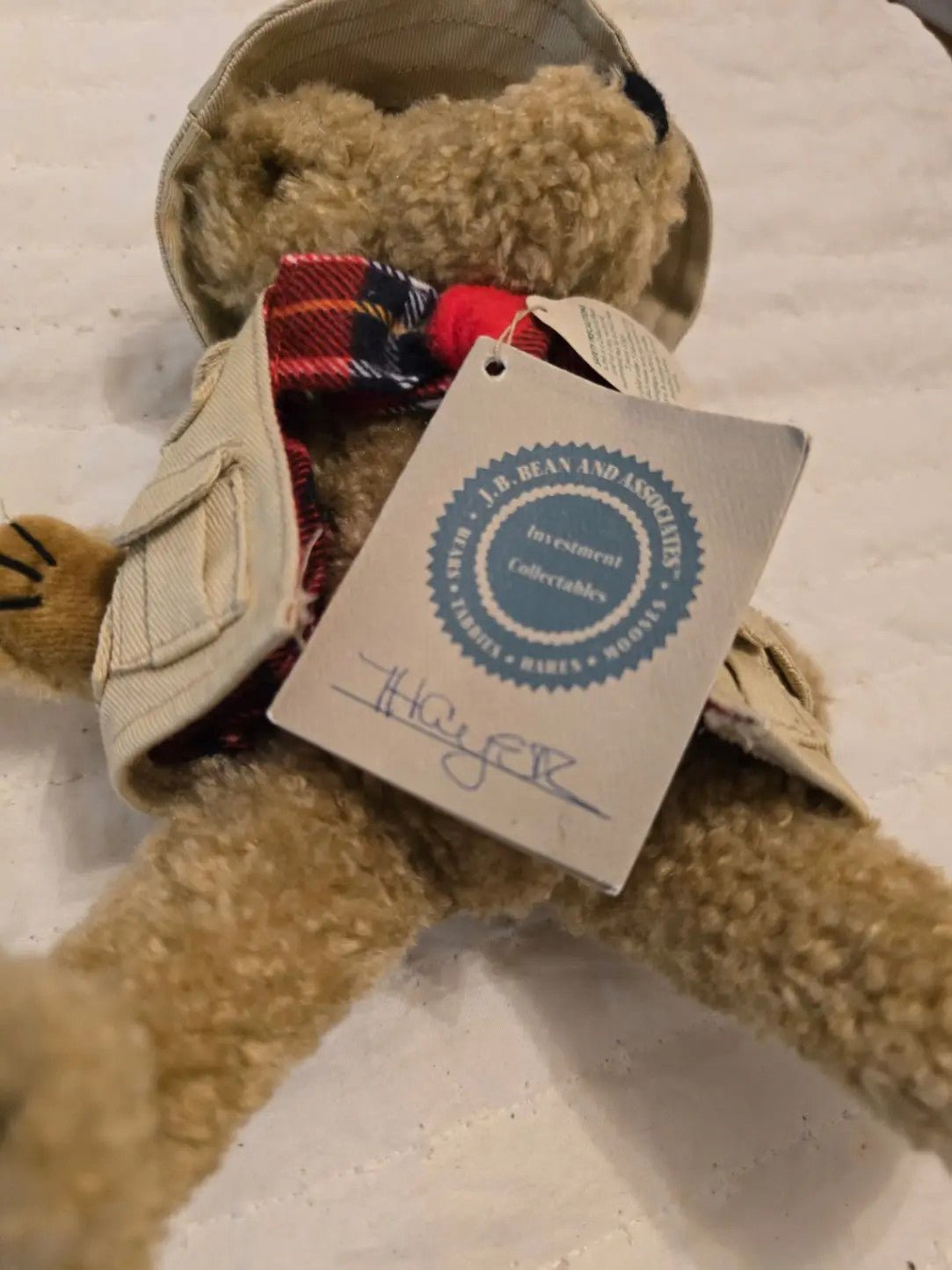 Boyds Bears Thayer Fisherman Collectible Teddy Bear with tag - Bayshore Treasures