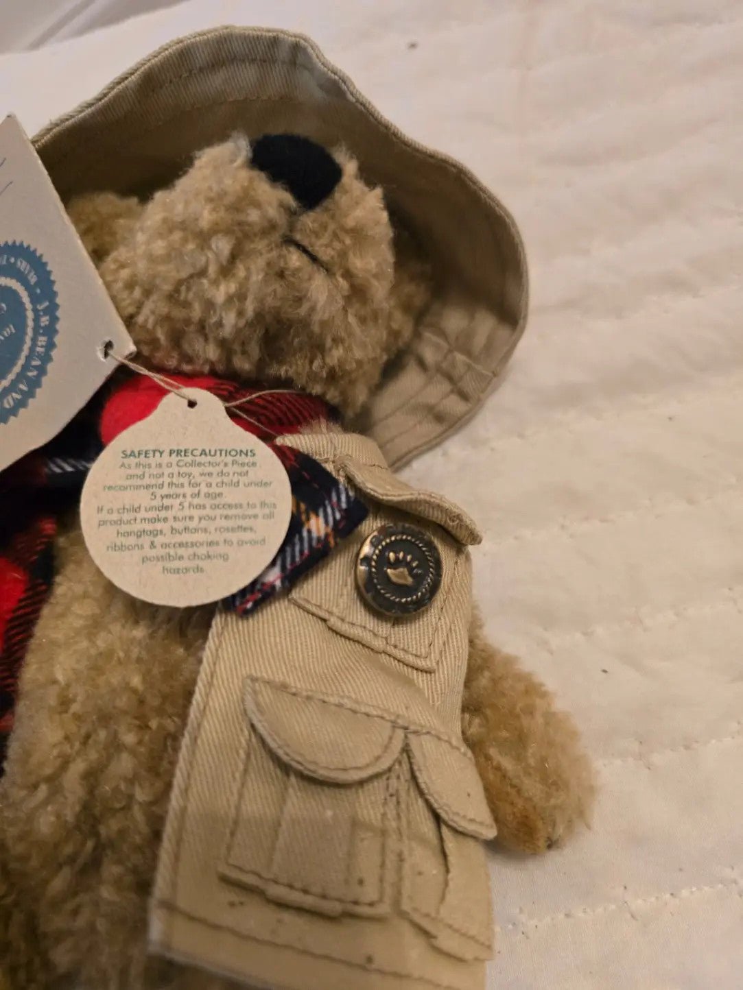 Boyds Bears Thayer Fisherman Collectible Teddy Bear with tag - Bayshore Treasures