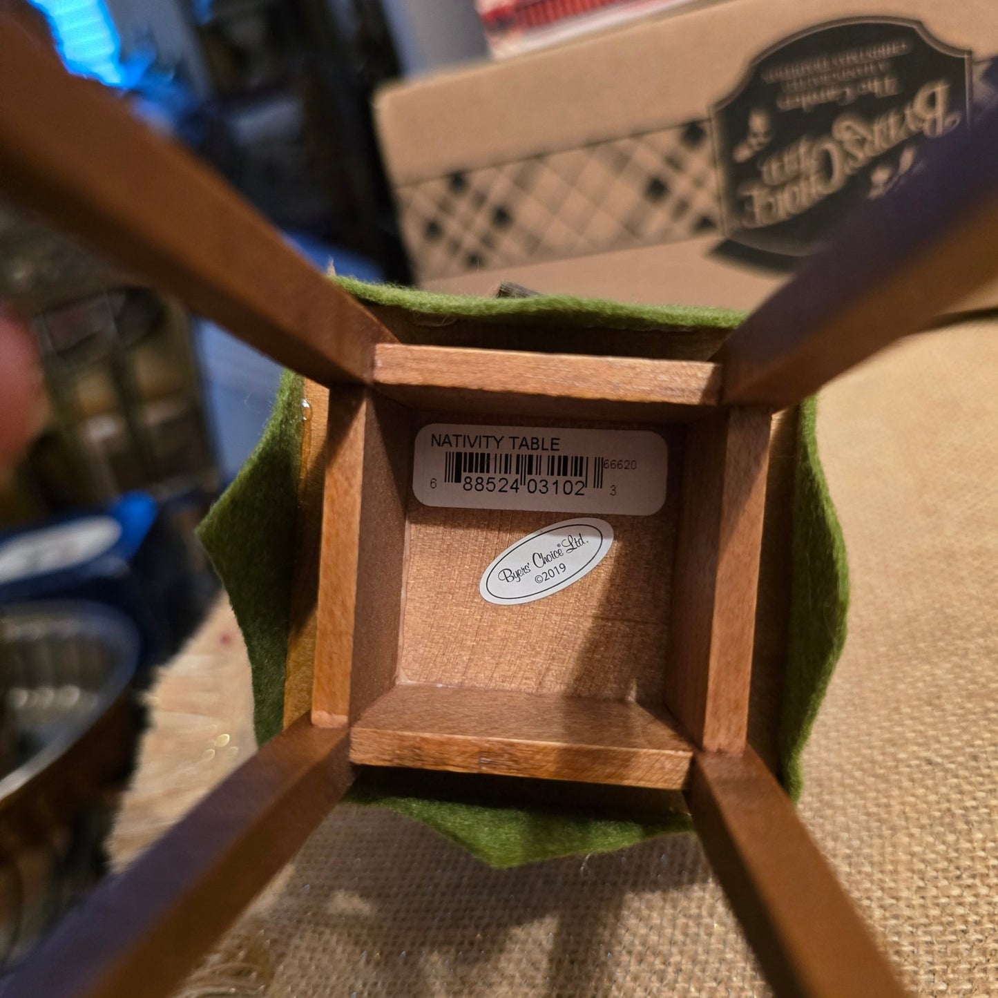 Byers’ Choice Nativity Table 2019 Accessory for Carolers Display 8852403102 - Bayshore Treasures