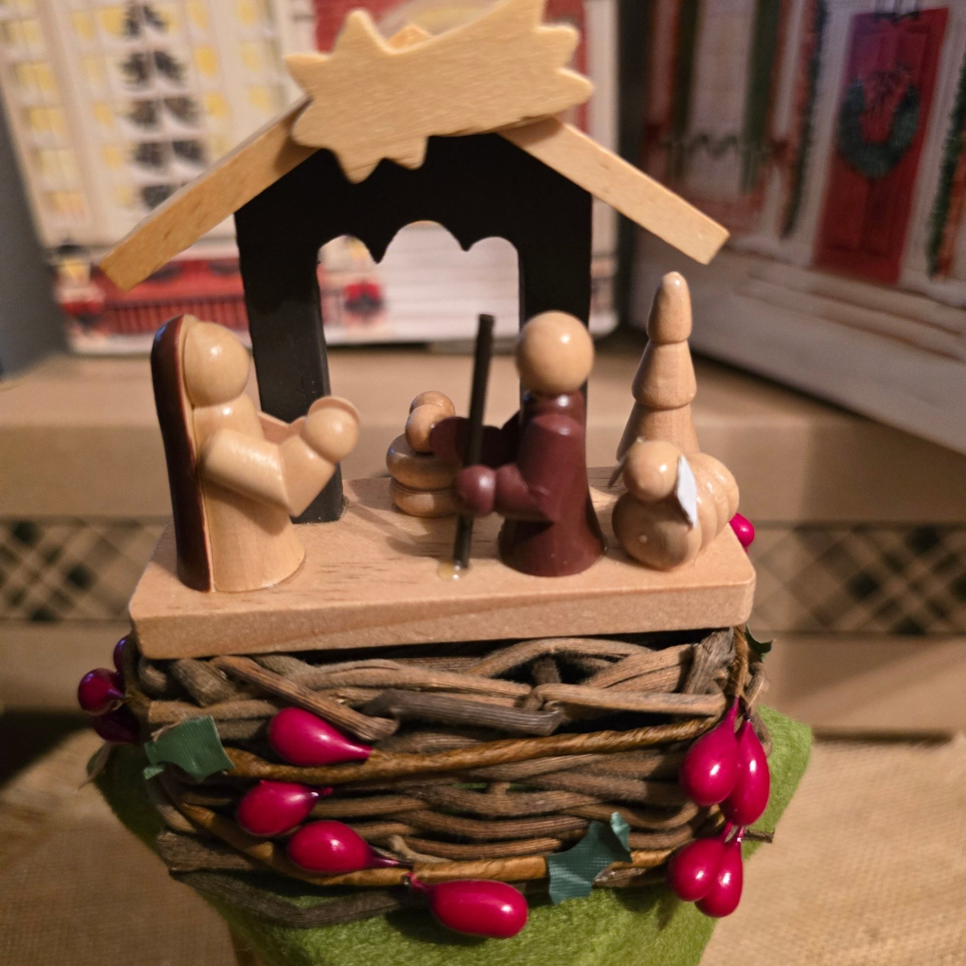 Byers’ Choice Nativity Table 2019 Accessory for Carolers Display 8852403102 - Bayshore Treasures