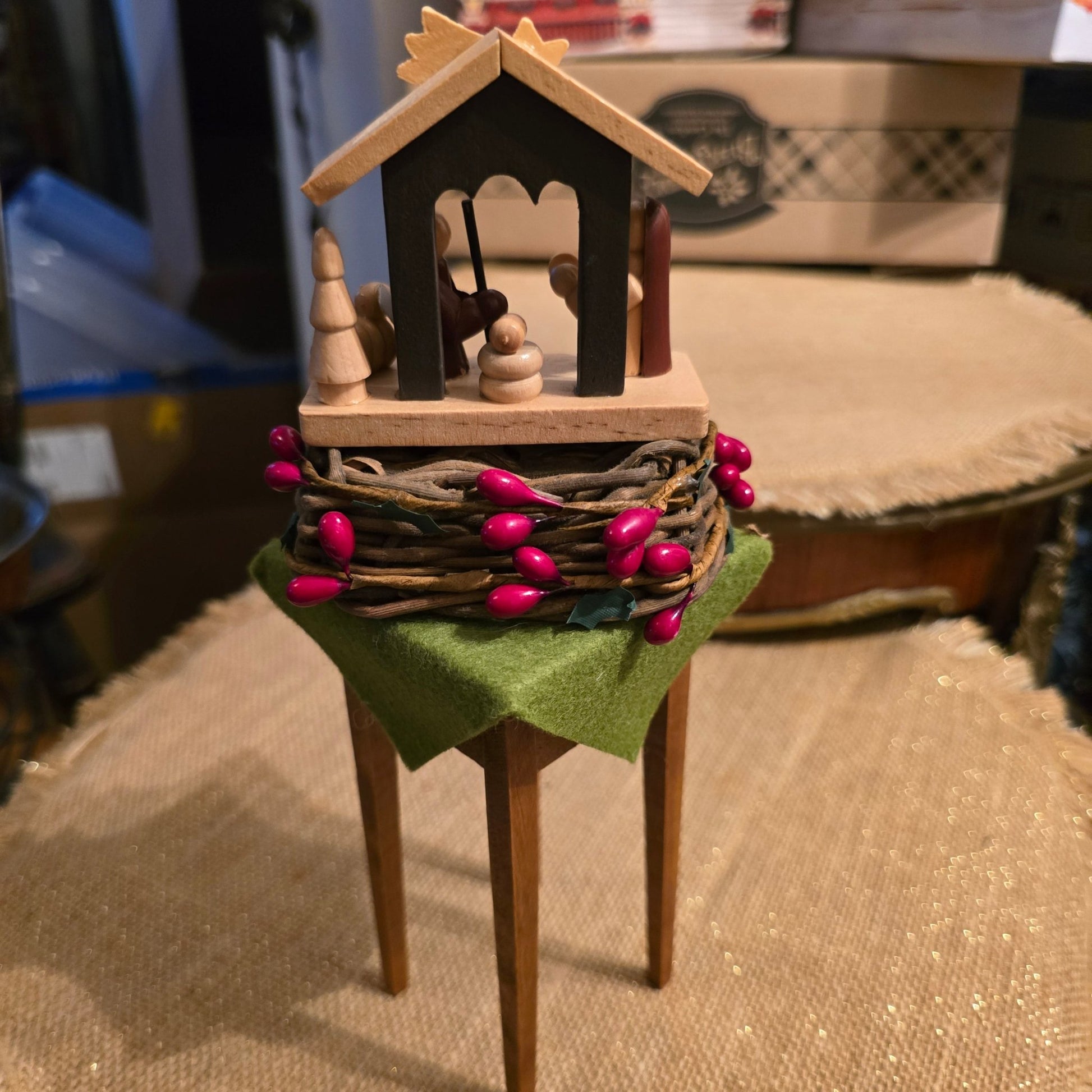 Byers’ Choice Nativity Table 2019 Accessory for Carolers Display 8852403102 - Bayshore Treasures