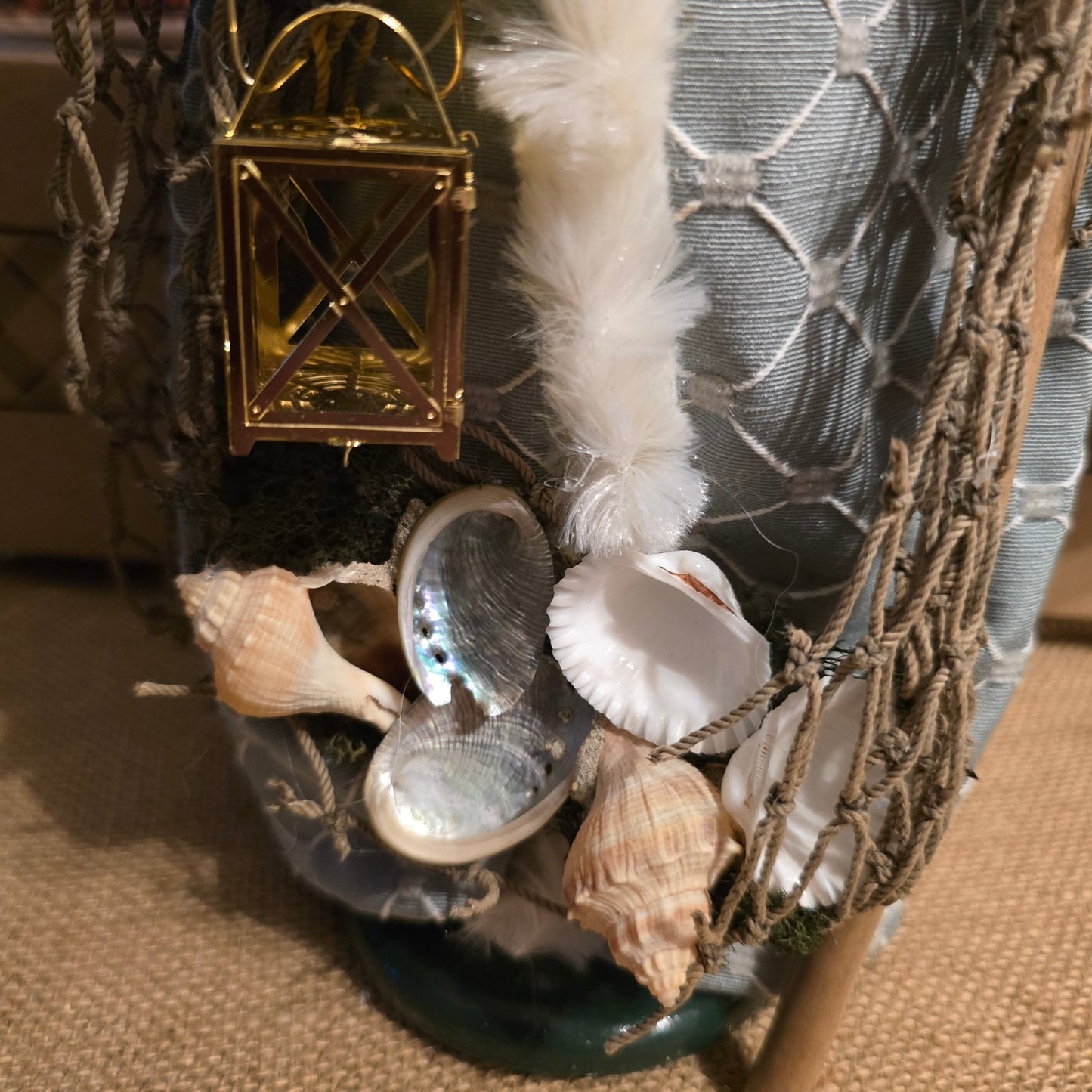 Byers’ Choice Nautical Santa 2009 Seashells Lantern Fisherman Christmas Caroler - Bayshore Treasures