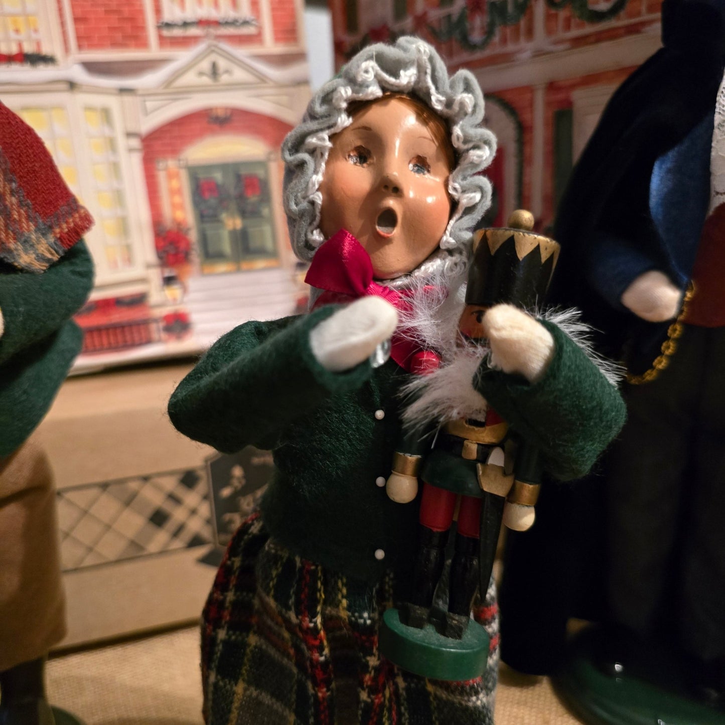 Byers' Choice Nutcracker Trio 2020 – Man w/ Crate, Woman w/ Nutcracker, Gentleman - Bayshore Treasures