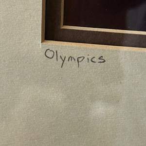 Cathy Rigby Olympic gymnast on bars original photo framed with coa 1972 - Bayshore Treasures