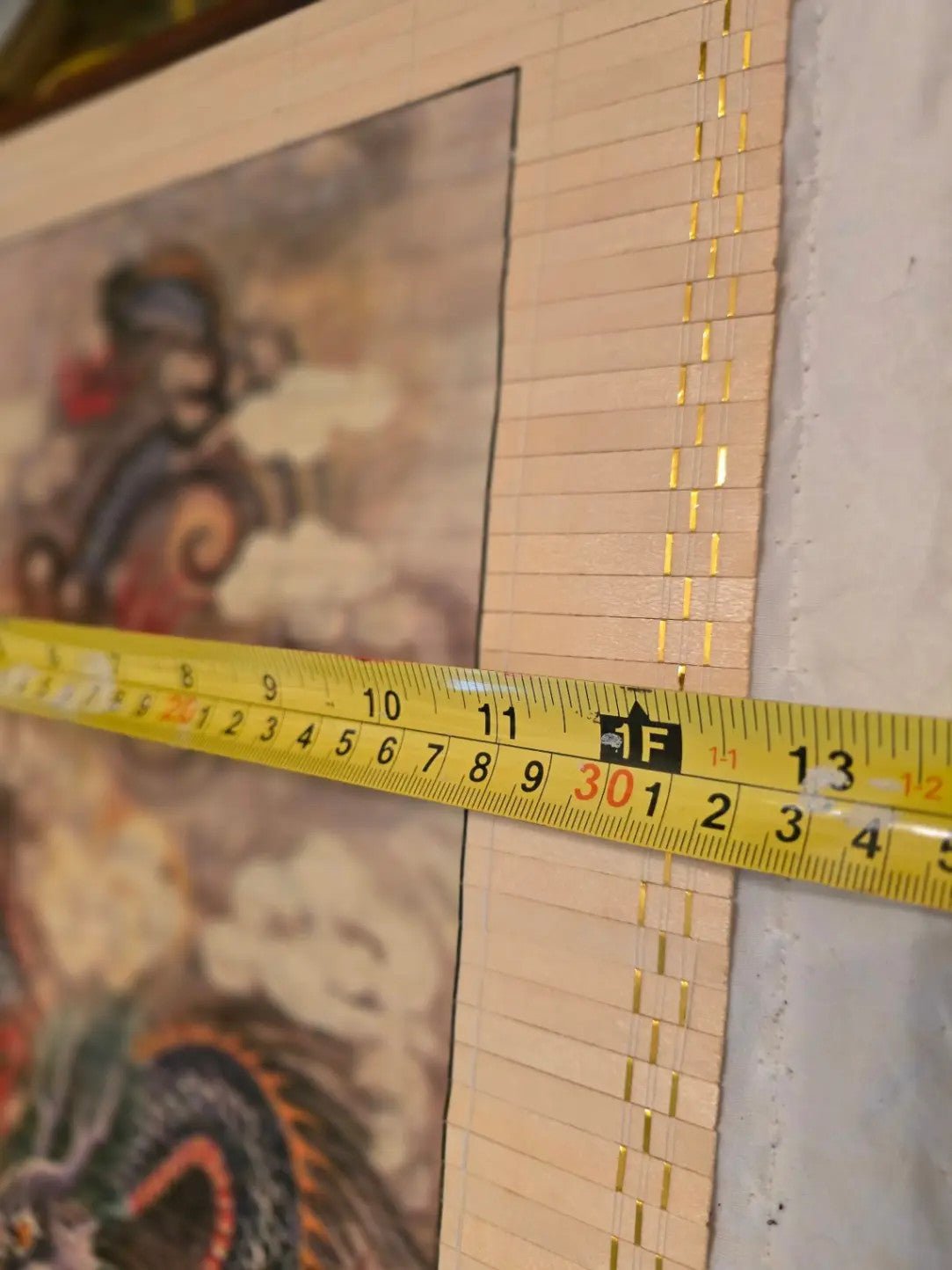 Chinese Dragon Tiger Scroll Wall Art Decorative Print Asian Home Decor - Bayshore Treasures