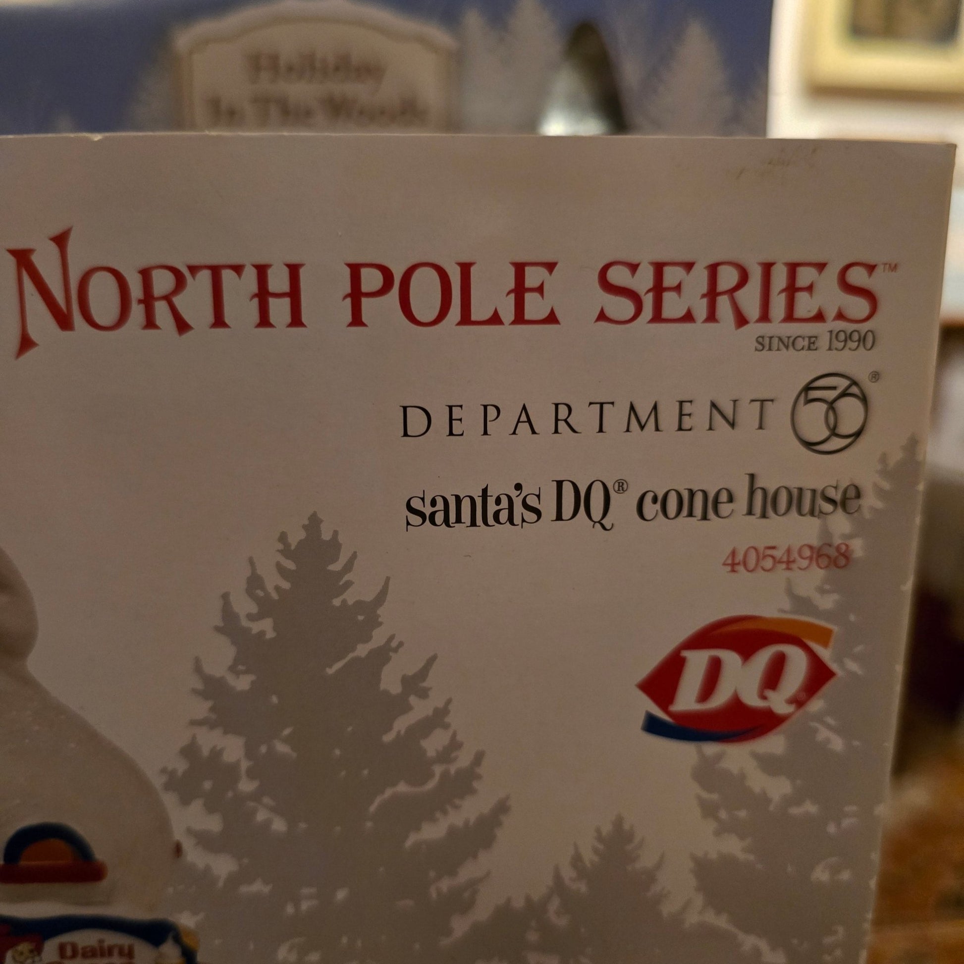 Department 56 North Pole Village Santa's Dairy Queen Ice Cream Cone Lit Building, 5.2 Inch - Bayshore Treasures