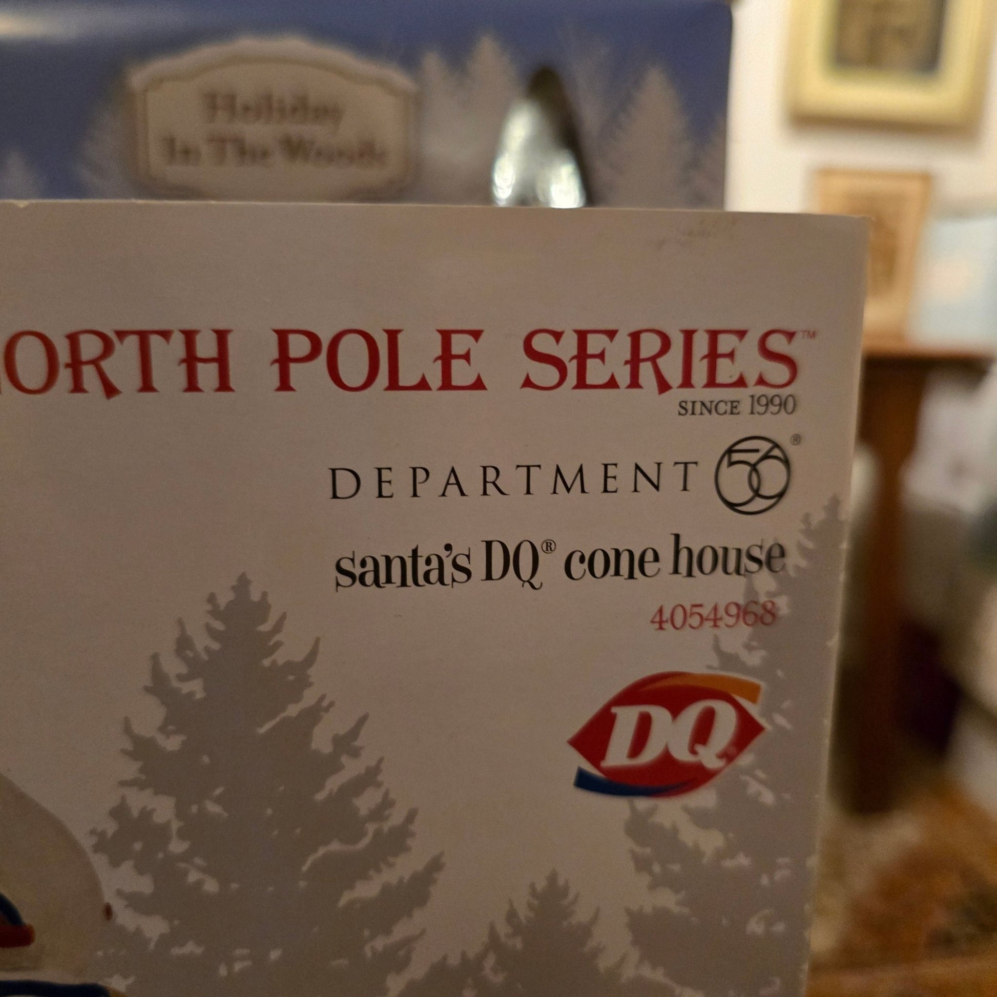 Department 56 North Pole Village Santa's Dairy Queen Ice Cream Cone Lit Building, 5.2 Inch - Bayshore Treasures