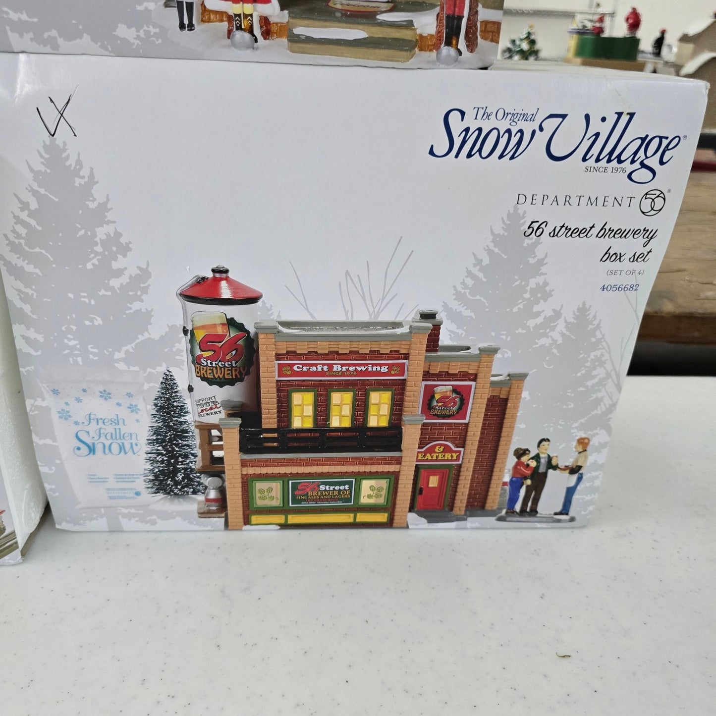 Department 56 Snow Village "56 Street Brewery Box Set" 4056682 Retired - Bayshore Treasures