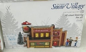 Department 56 Snow Village "56 Street Brewery Box Set" 4056682 Retired - Bayshore Treasures