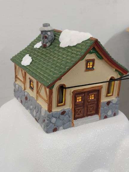 Department 56 Village Animated Gondola Ski Lift retired rare works - Bayshore Treasures