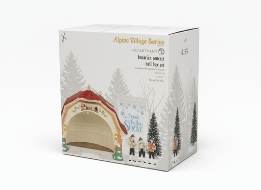 Dept 56 Alpine Village Bavarian Concert Hall Box Set 6003047 +box RARE - Bayshore Treasures