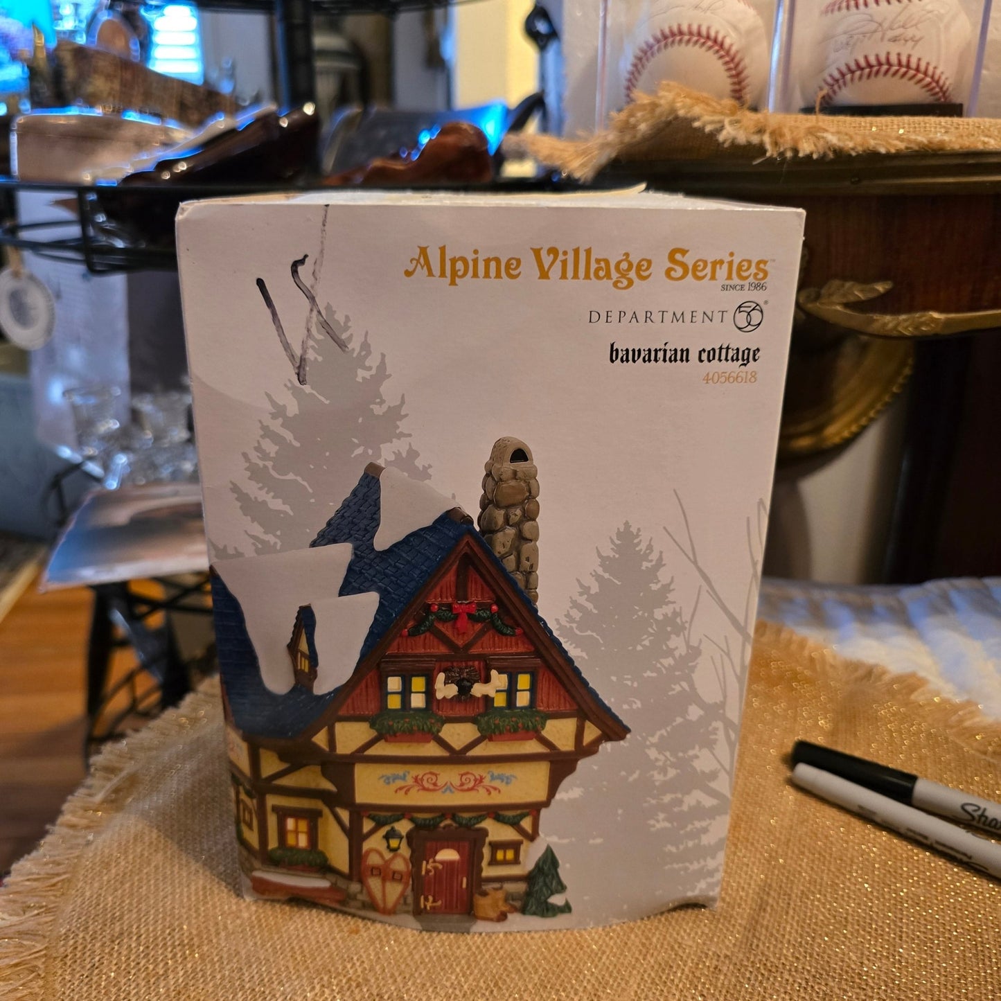 Dept 56 Alpine Village Bavarian Cottage 4056618 – Christmas House w/ Box - Bayshore Treasures