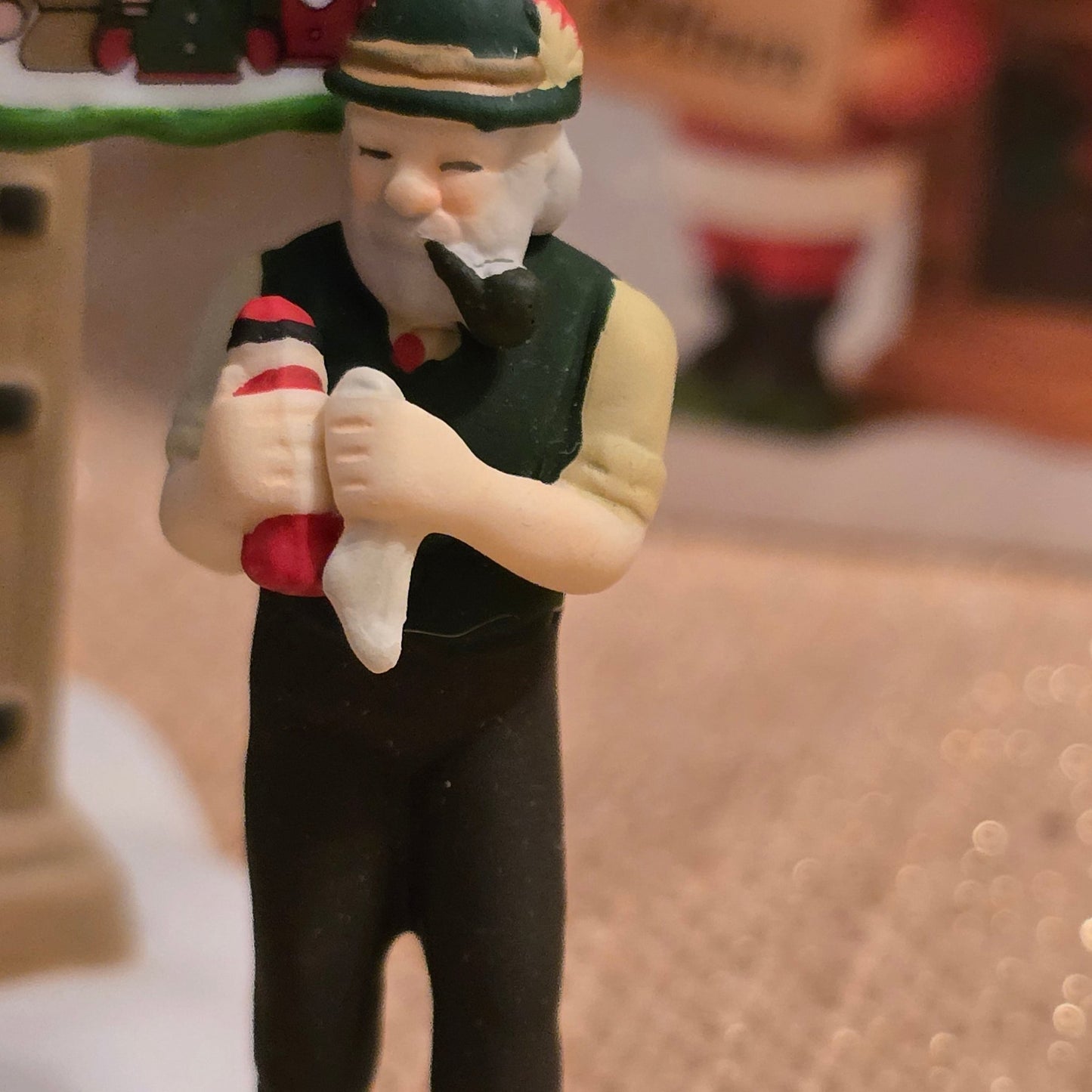 Dept 56 Alpine Village Holiday Smoker Booth 4050901 Set of 2 Christmas Market - Bayshore Treasures