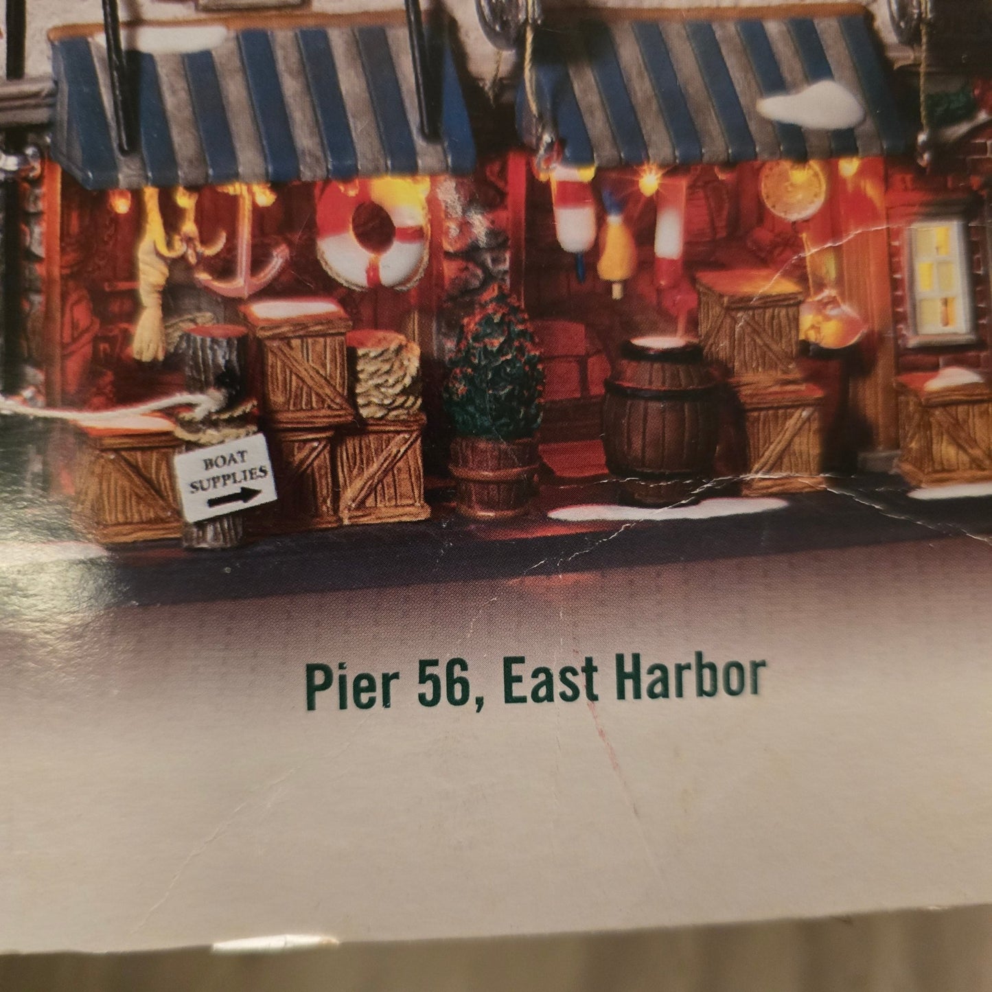 Dept 56 Christmas in the City Pier 56 East Harbor 59237 Lighted Building +box - Bayshore Treasures