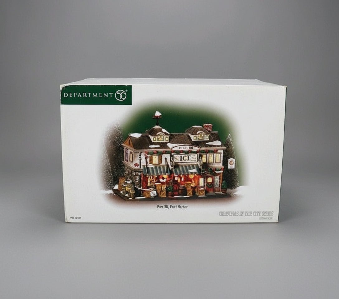 Dept 56 Christmas in the City Pier 56 East Harbor 59237 Lighted Building +box - Bayshore Treasures
