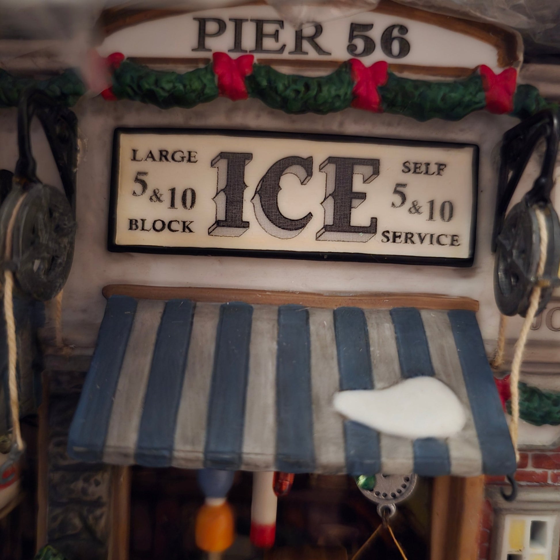 Dept 56 Christmas in the City Pier 56 East Harbor 59237 Lighted Building +box - Bayshore Treasures