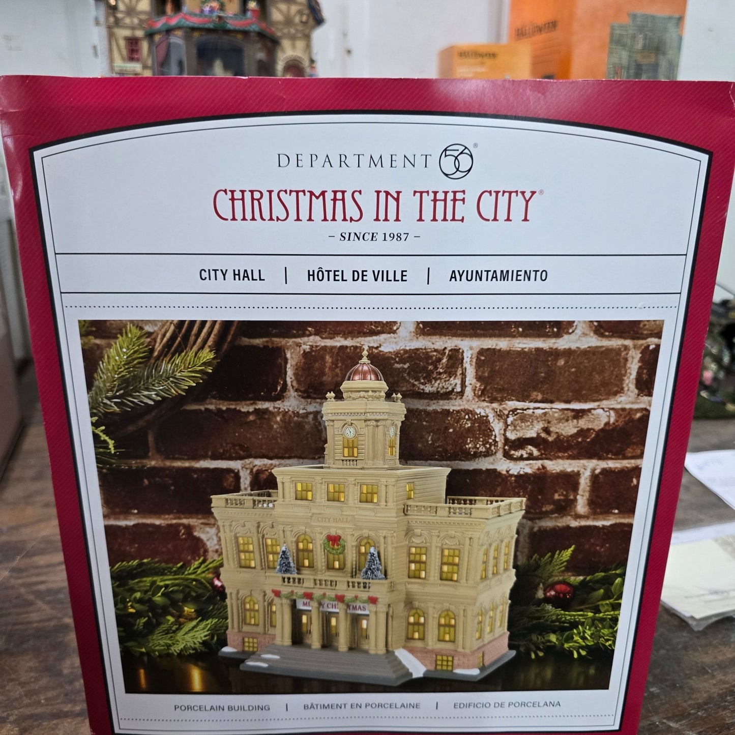 Dept 56 CITY HALL Christmas In The City 6011382 2023 mib - Bayshore Treasures