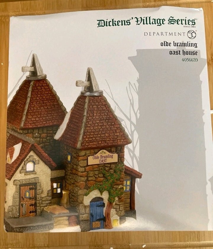 Dept 56 Dickens Village Olde Bramling Oast House 4056639 Retired - Bayshore Treasures