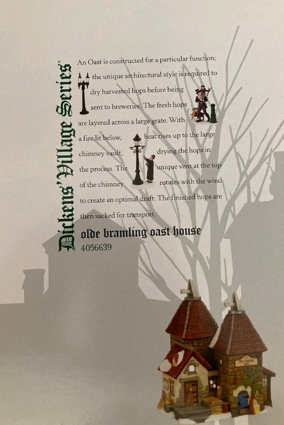 Dept 56 Dickens Village Olde Bramling Oast House 4056639 Retired - Bayshore Treasures