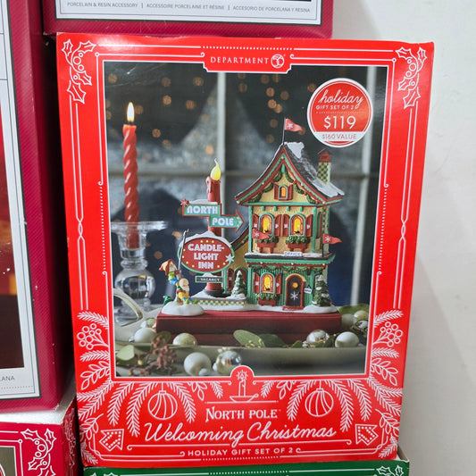 Dept 56 North Pole Candle - Light Inn 6002292 Welcoming Christmas - Bayshore Treasures