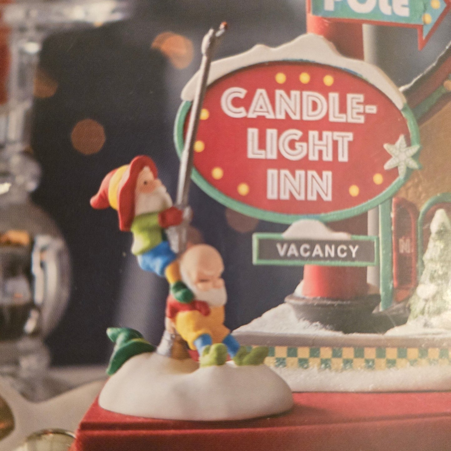 Dept 56 North Pole Candle - Light Inn 6002292 Welcoming Christmas - Bayshore Treasures