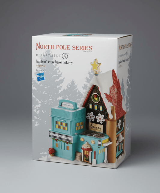 Dept 56 North Pole Village Hasbro Easy Bake Bakery 4049202 RARE Christmas house - Bayshore Treasures