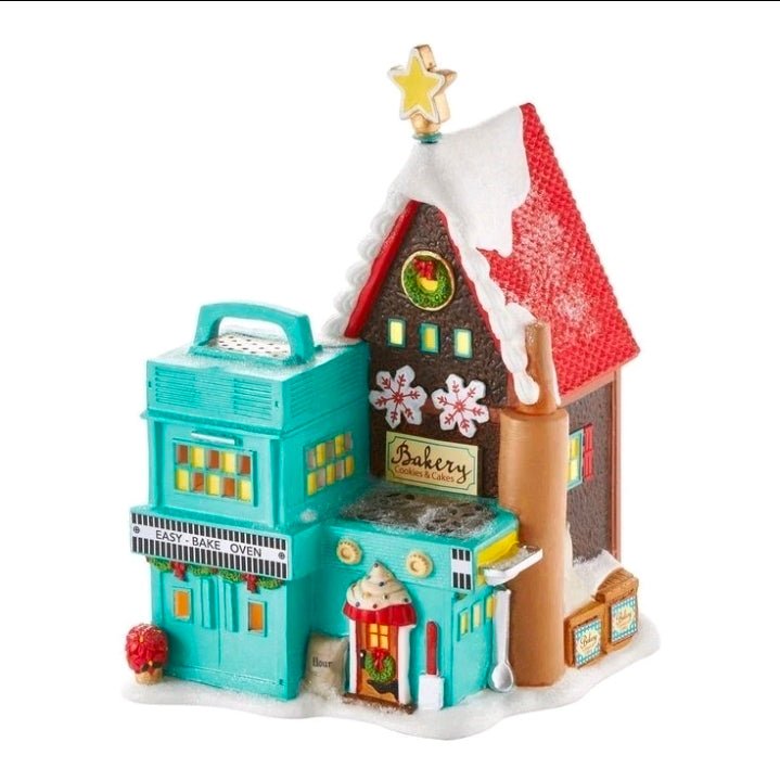 Dept 56 North Pole Village Hasbro Easy Bake Bakery 4049202 RARE Christmas house - Bayshore Treasures