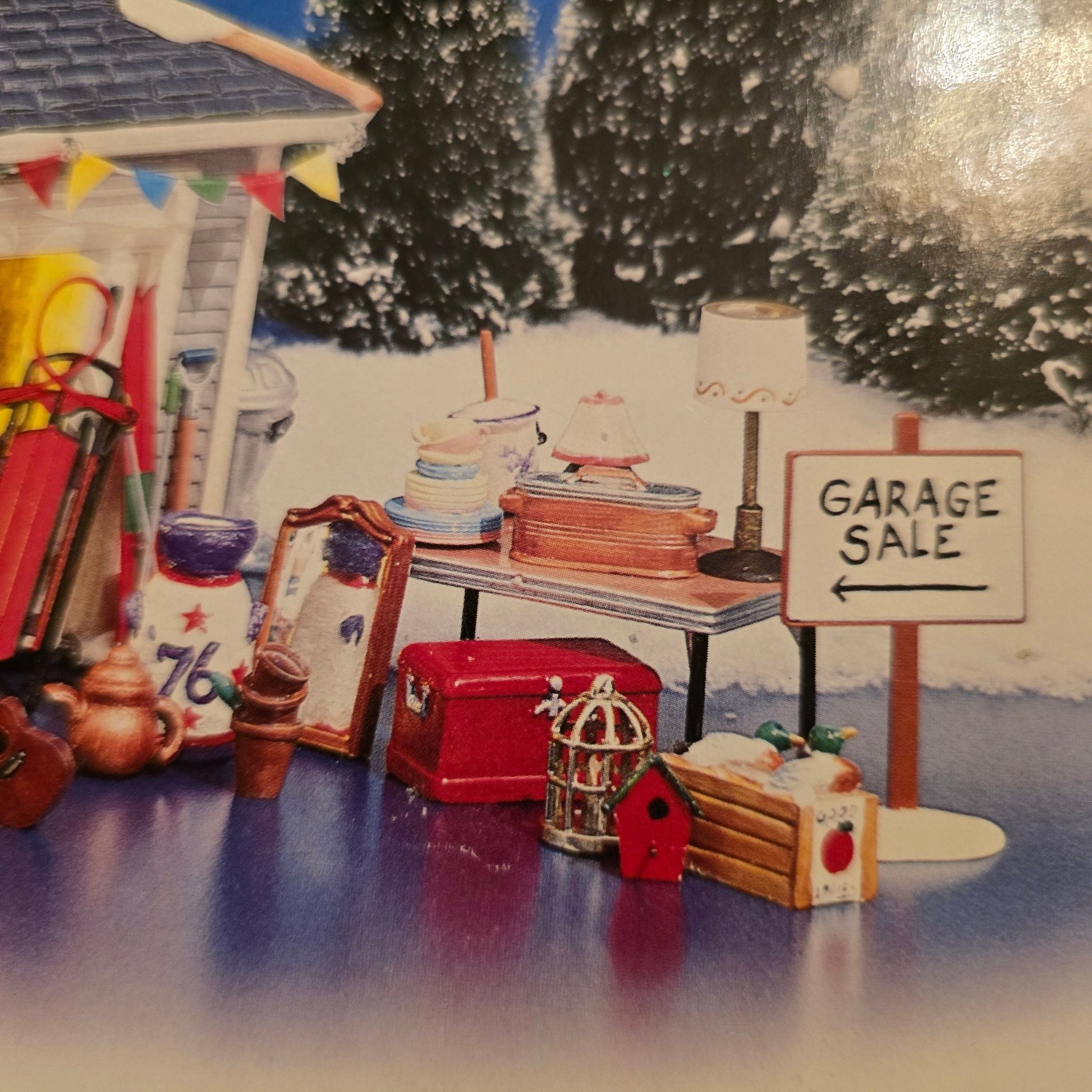 Dept 56 Snow Village Another Man’s Treasure Garage Sale 54945 Retired - Bayshore Treasures