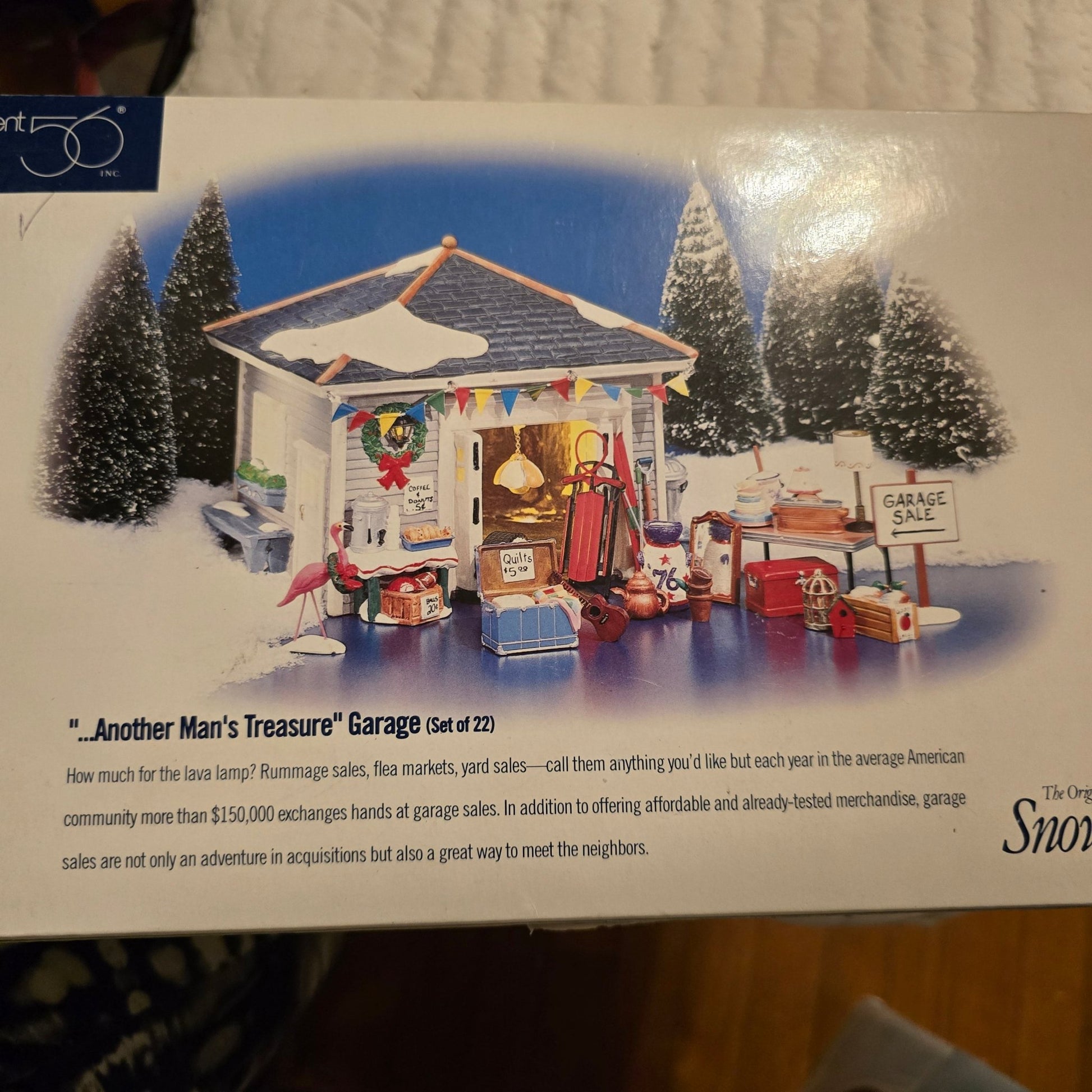 Dept 56 Snow Village Another Man’s Treasure Garage Sale 54945 Retired - Bayshore Treasures