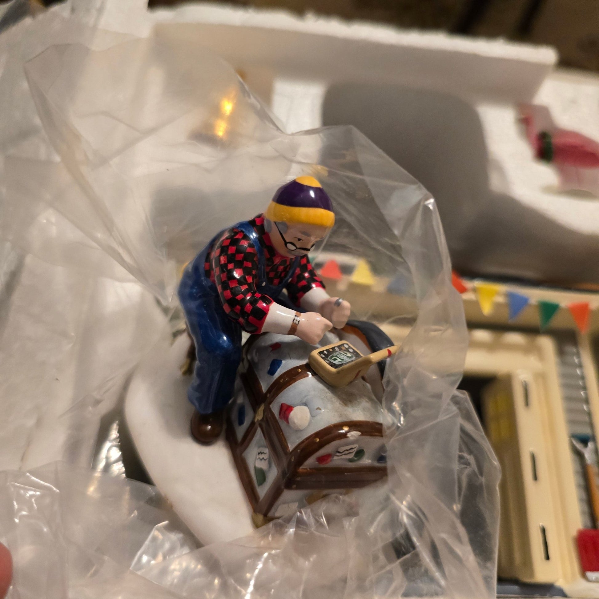 Dept 56 Snow Village Another Man’s Treasure Garage Sale 54945 Retired - Bayshore Treasures