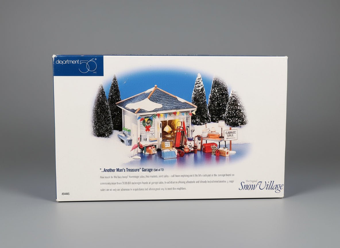 Dept 56 Snow Village Another Man’s Treasure Garage Sale 54945 Retired - Bayshore Treasures