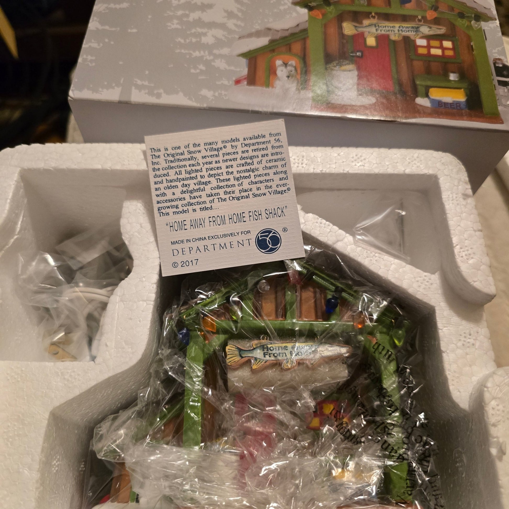 Dept 56 Snow Village HOME Away from HOME FISH SHACK 6005456 Limited Edition - Bayshore Treasures
