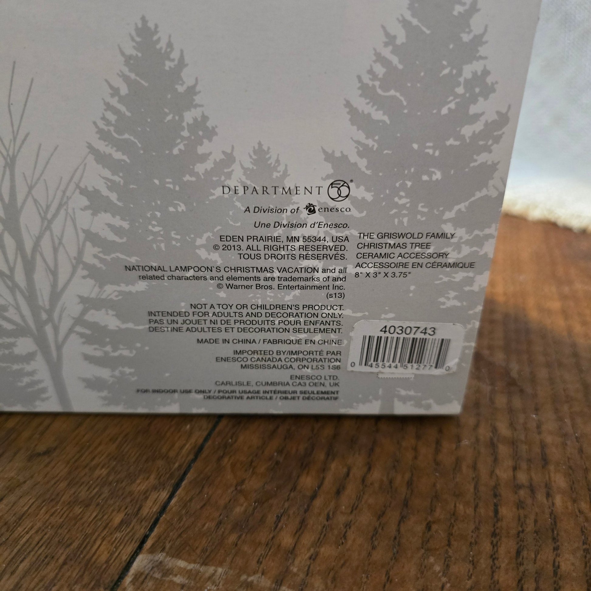 Dept 56 Snow Village Lampoon Griswold Family Christmas Tree 4030743 Box - Bayshore Treasures