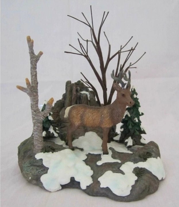 Dept 56 Village Accessories - Woodland Animals at Cliff's Edge Christmas decoration - Bayshore Treasures