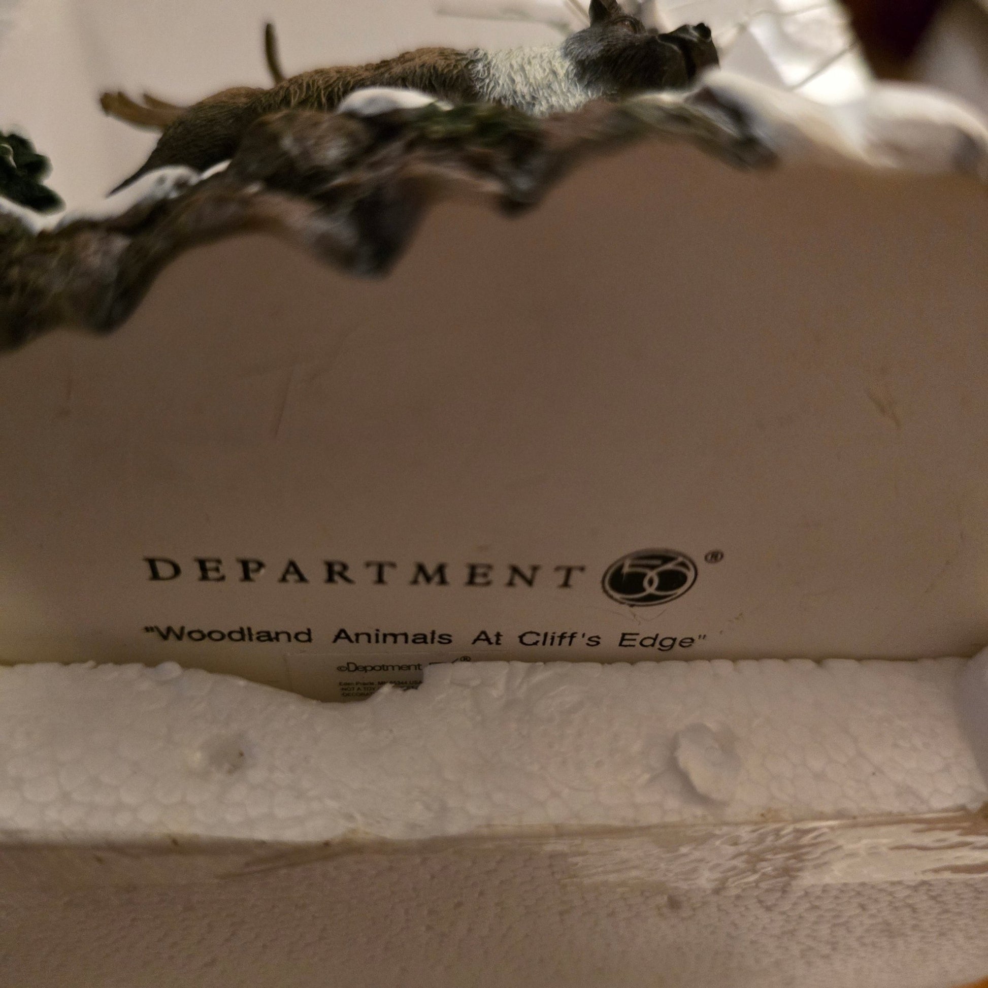 Dept 56 Village Accessories - Woodland Animals at Cliff's Edge Christmas decoration - Bayshore Treasures