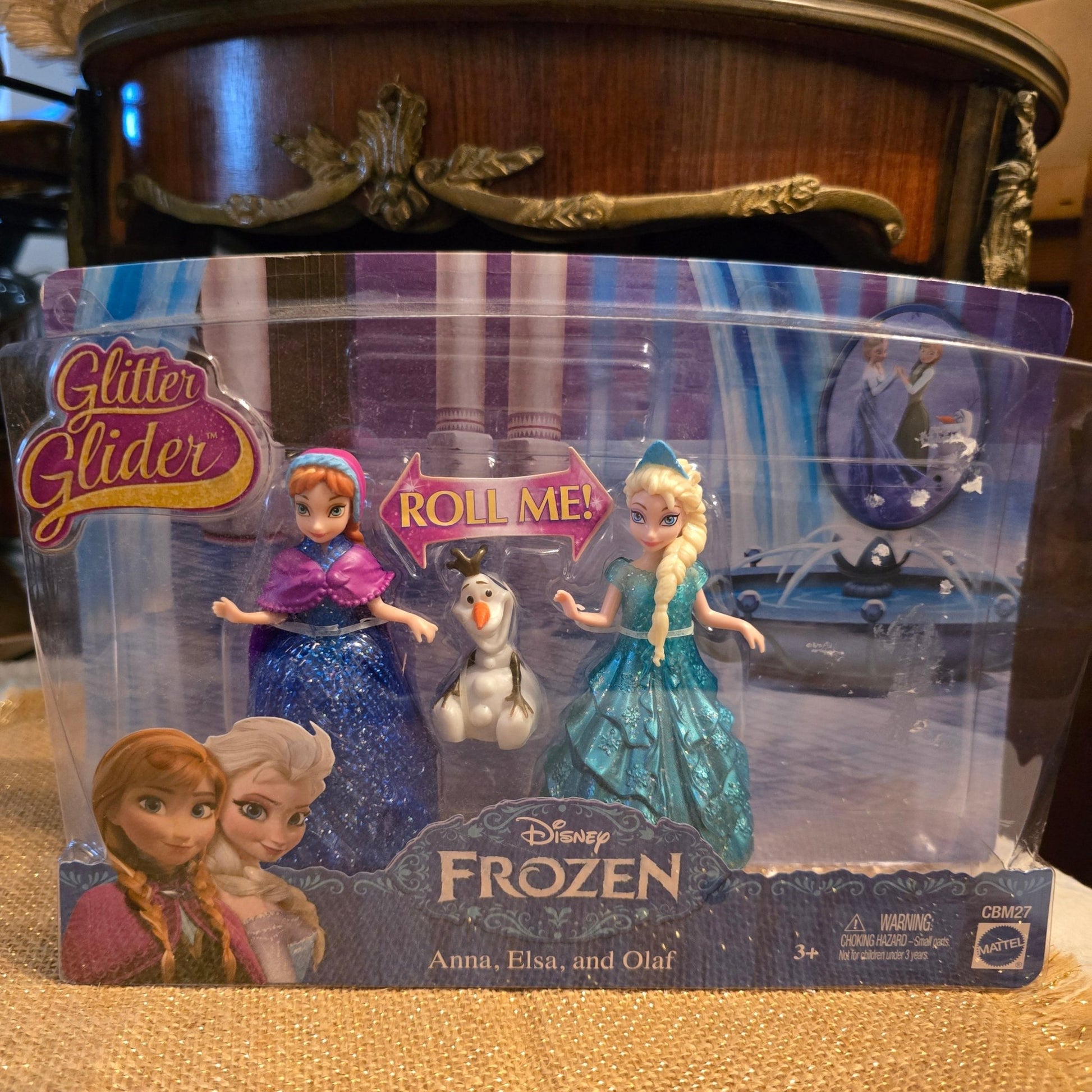 Disney Frozen Glitter Glider Anna Elsa & Olaf Figures – Mattel CBM27 – NEW Sealed - Bayshore Treasures