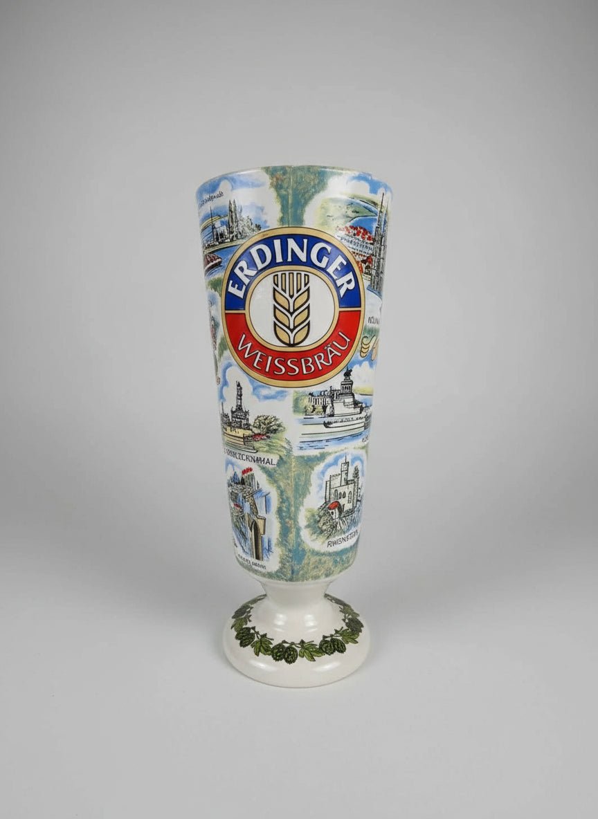 Erdinger Weissbrau Beer Glass 0.5L C - Ko Germany Collectible Decorative Stein - Bayshore Treasures