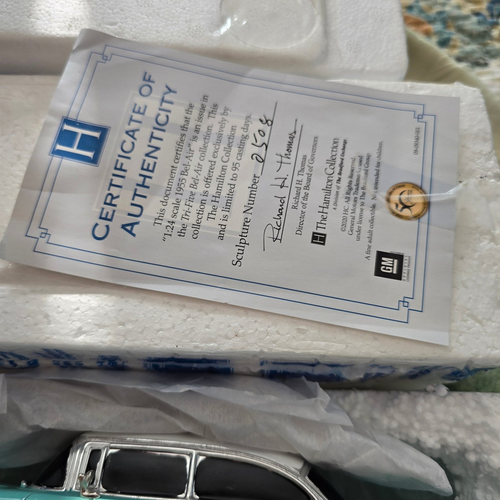 Hamilton Tri - Five Chevy Bel Air 1:24 Set ’55 ’56 ’57 w/ COAs – Mint - Bayshore Treasures