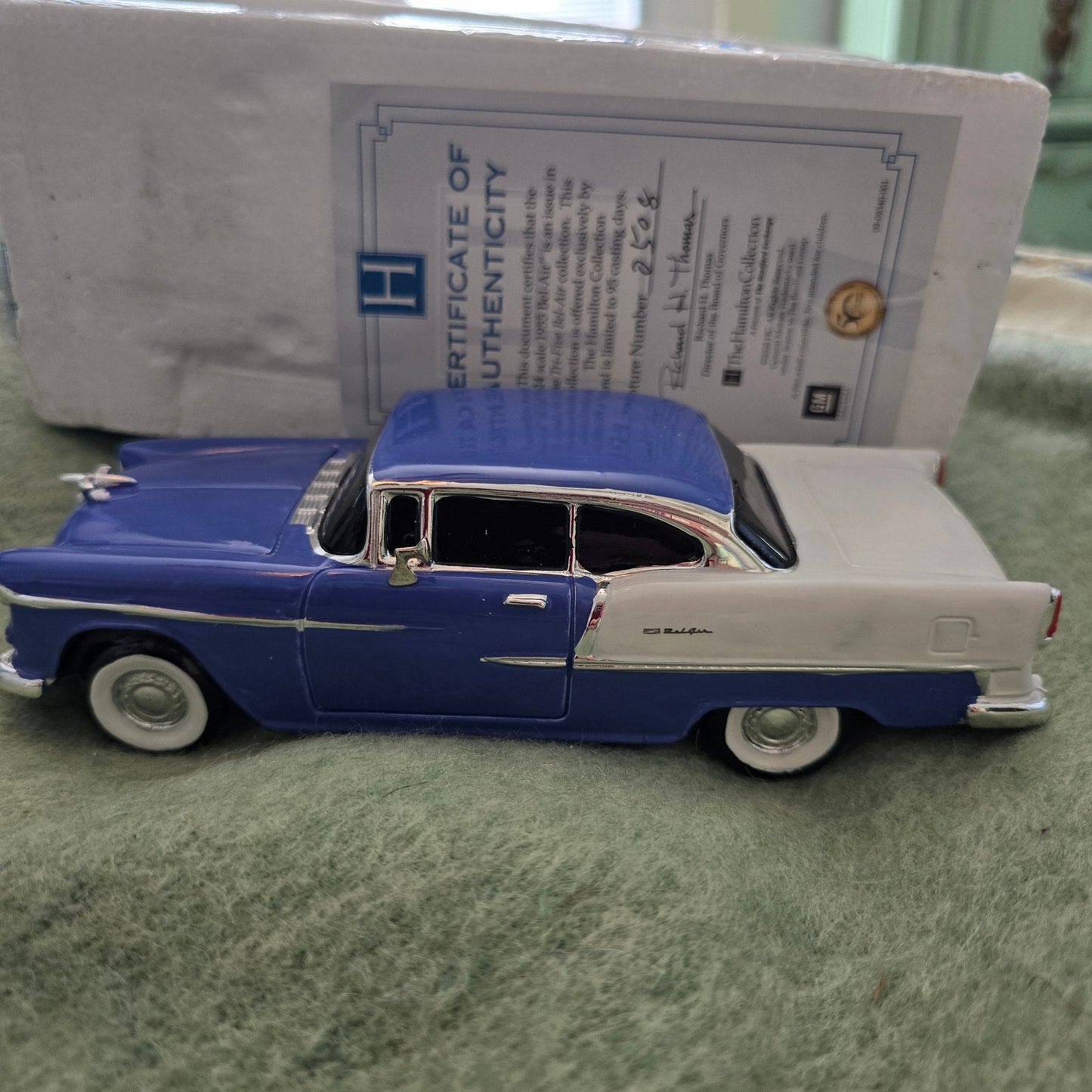 Hamilton Tri - Five Chevy Bel Air 1:24 Set ’55 ’56 ’57 w/ COAs – Mint - Bayshore Treasures