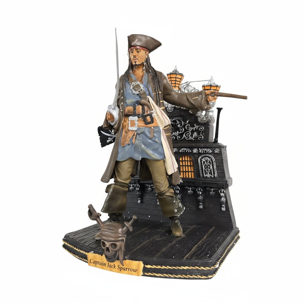 Hawthorne Village Captain Jack Sparrow Disney Pirates of the Caribbean Figure Rare - Bayshore Treasures