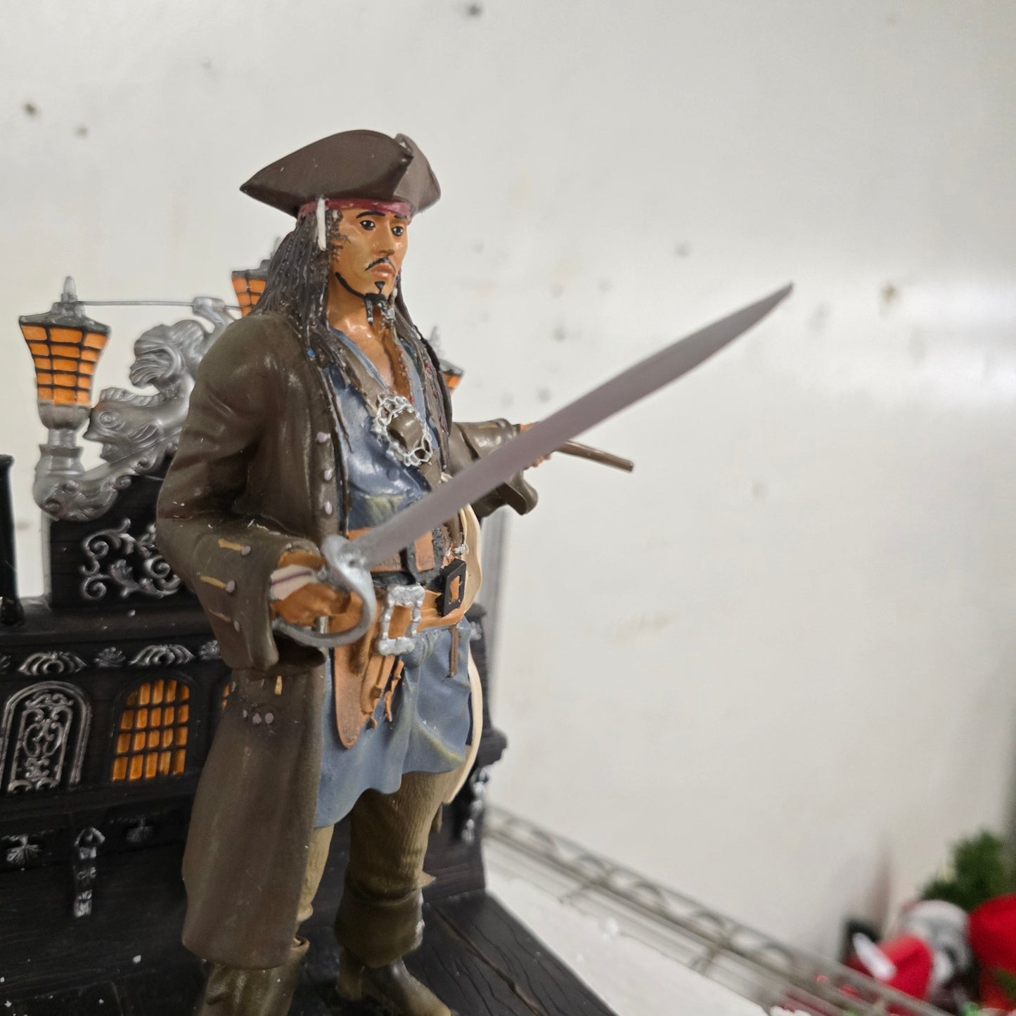 Hawthorne Village Captain Jack Sparrow Disney Pirates of the Caribbean Figure Rare - Bayshore Treasures